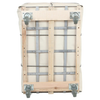 natural canvas permanent bulk truck laundry cart
