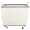 natural canvas commercial laundry cart steel frame