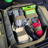 trauma first aid kit supplies close-up