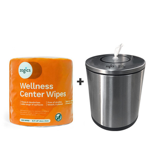 Wellness Center Wipes Free Dispenser Bundle | Zogics