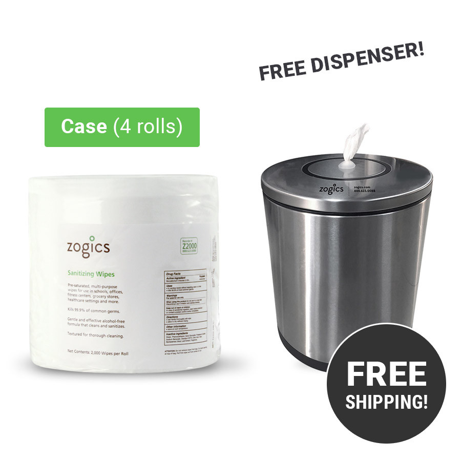 Sanitizing Wipes Free Dispenser Bundle | New Customer Bundle