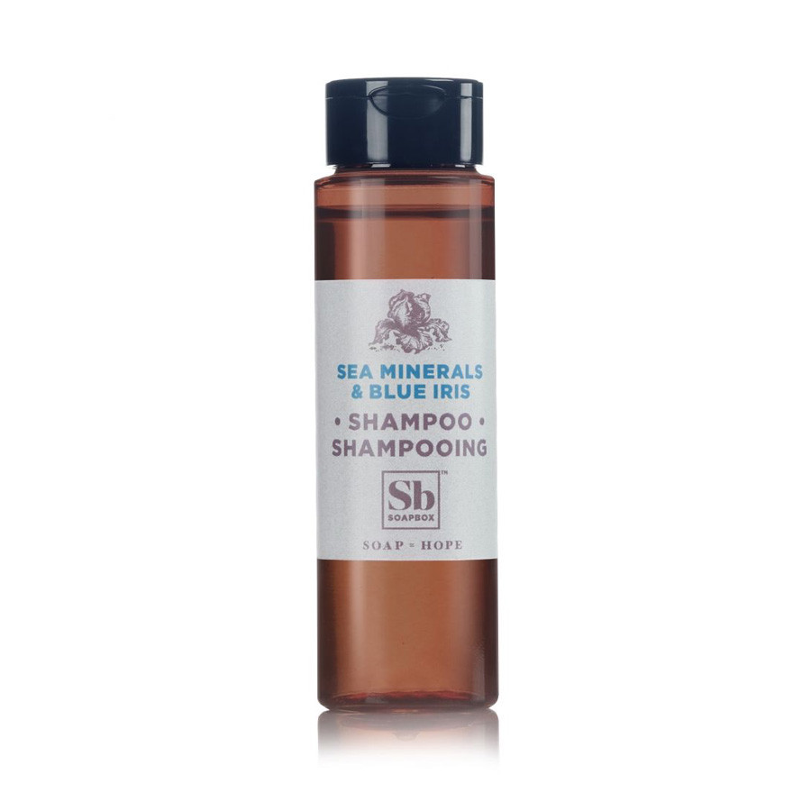 Soapbox Sea Minerals & Blue Iris Shampoo | Travel Size Shampoo