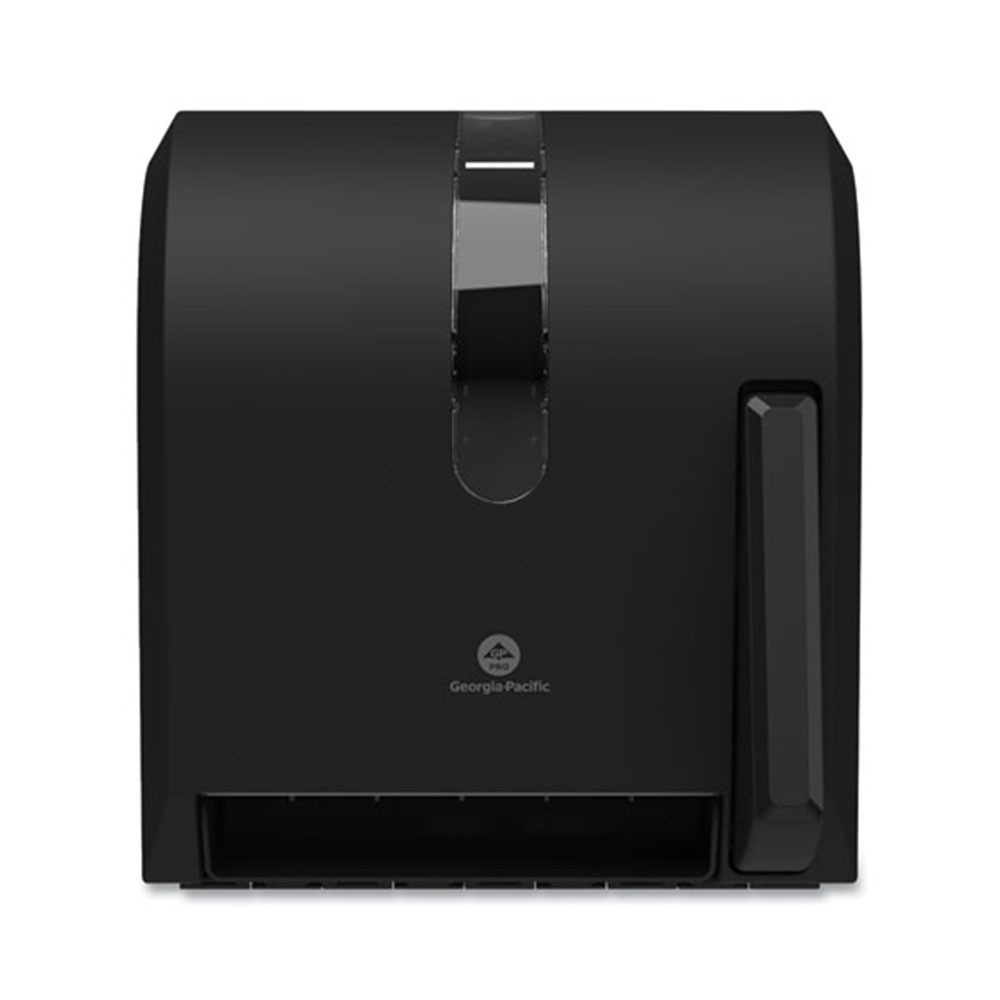 Hygienic Black Push-Paddle Towel Dispenser - Shop Now