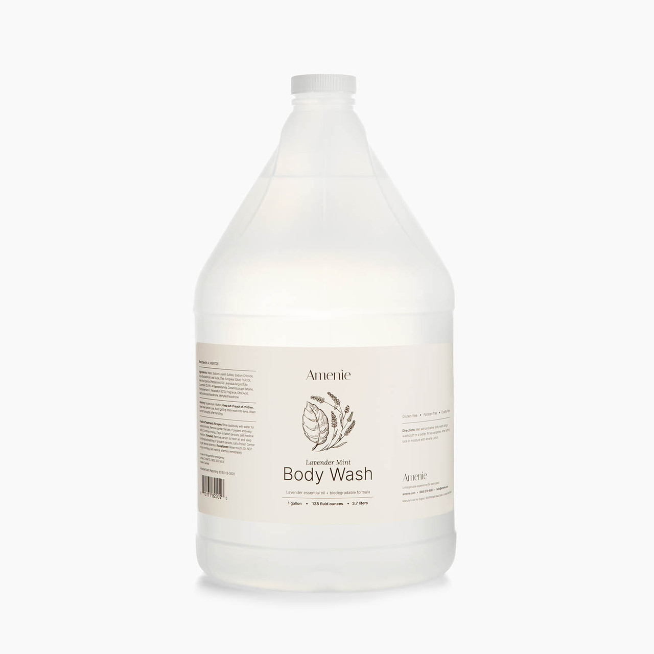 Spa-Grade Body Wash | Amenie 1 Gallon Lavender Mint Body Wash
