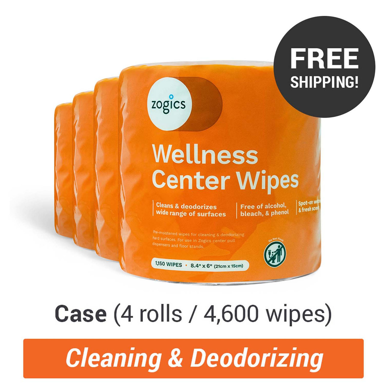 リラクゼーショングッズ Wellspa Wellness Center Wipes Free Dispenser Bundle | Zogics