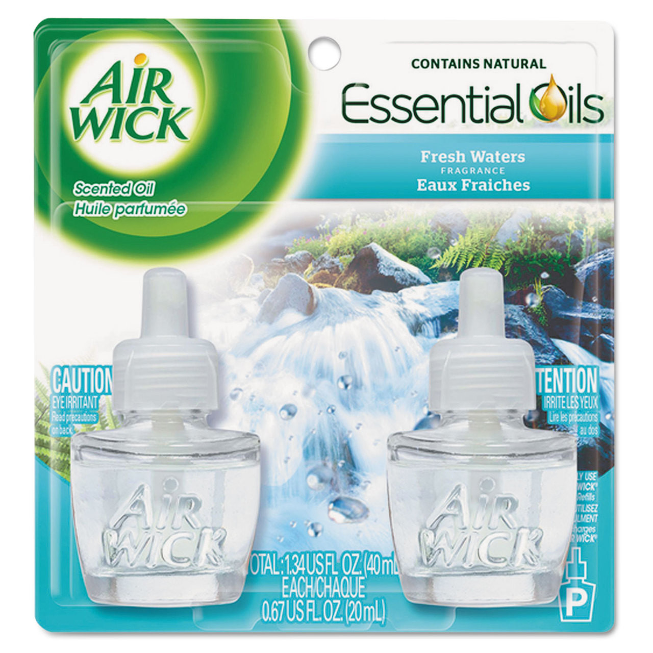 Air Wick Essential Oils Scented Oil Refill, Fresh Linen Fragrance - 3 pack, 0.67 fl oz refills