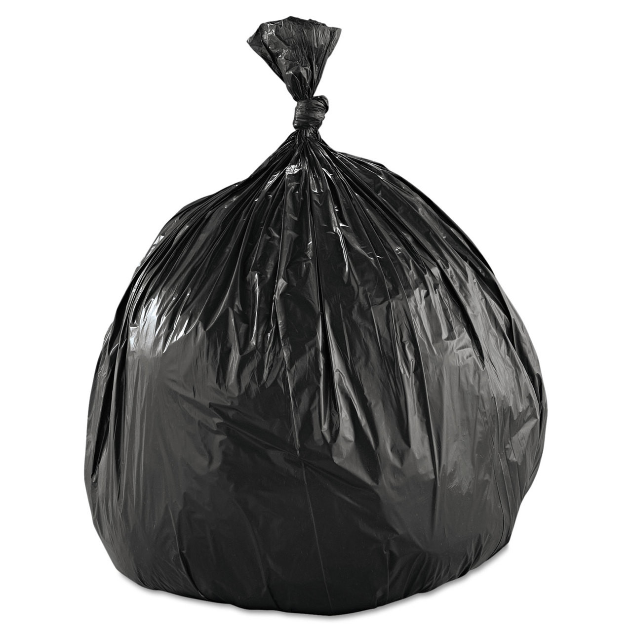 40-45 Gallon Black Trash Bags, 40 x 46, 2.0 Mil, 100 Per Case, Coreless