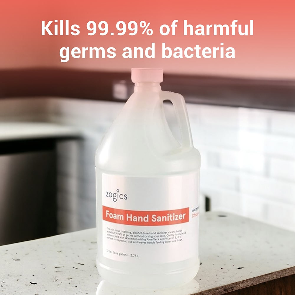 Wipe Out Germs with Zogics Foam Hand Sanitizer