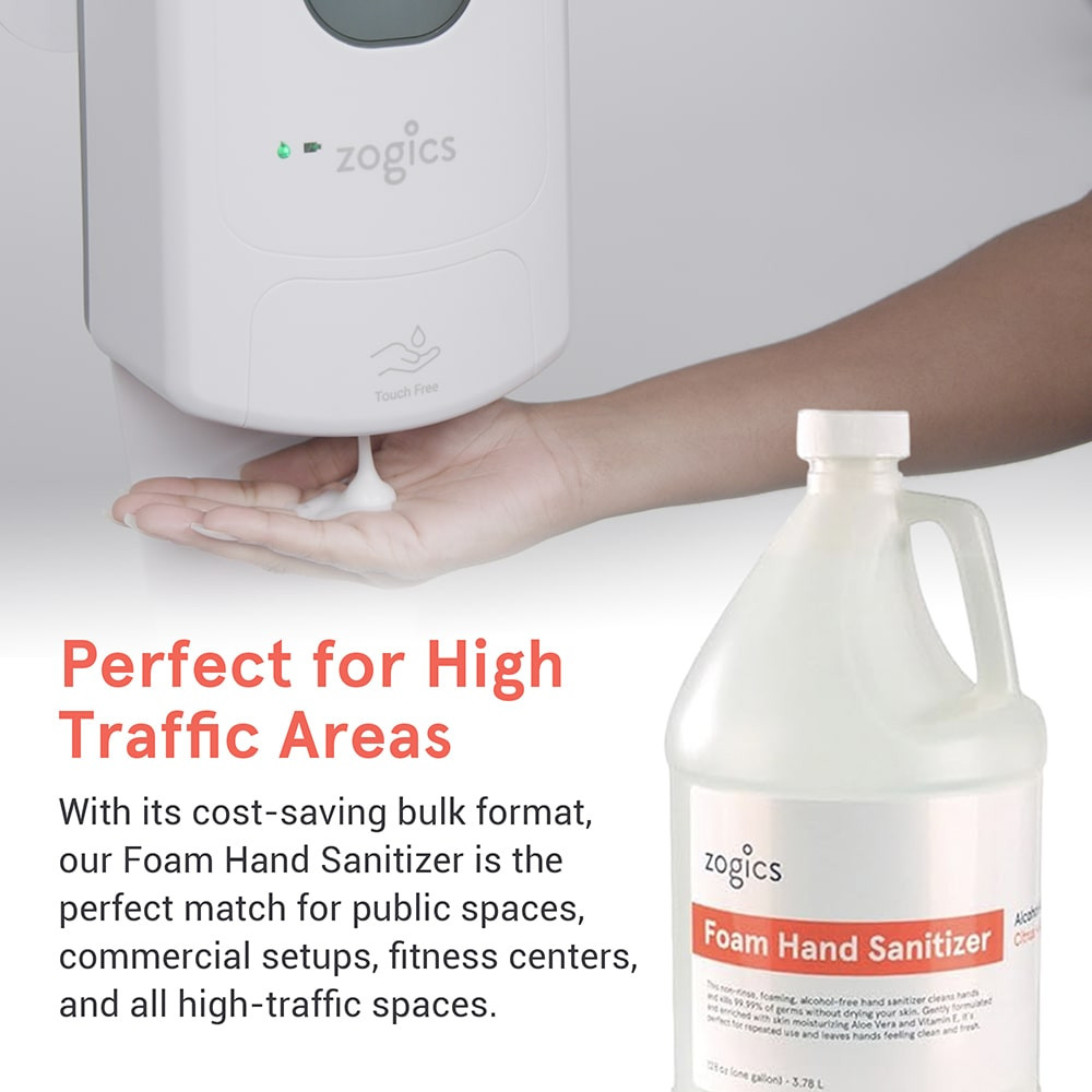 Wipe Out Germs with Zogics Foam Hand Sanitizer