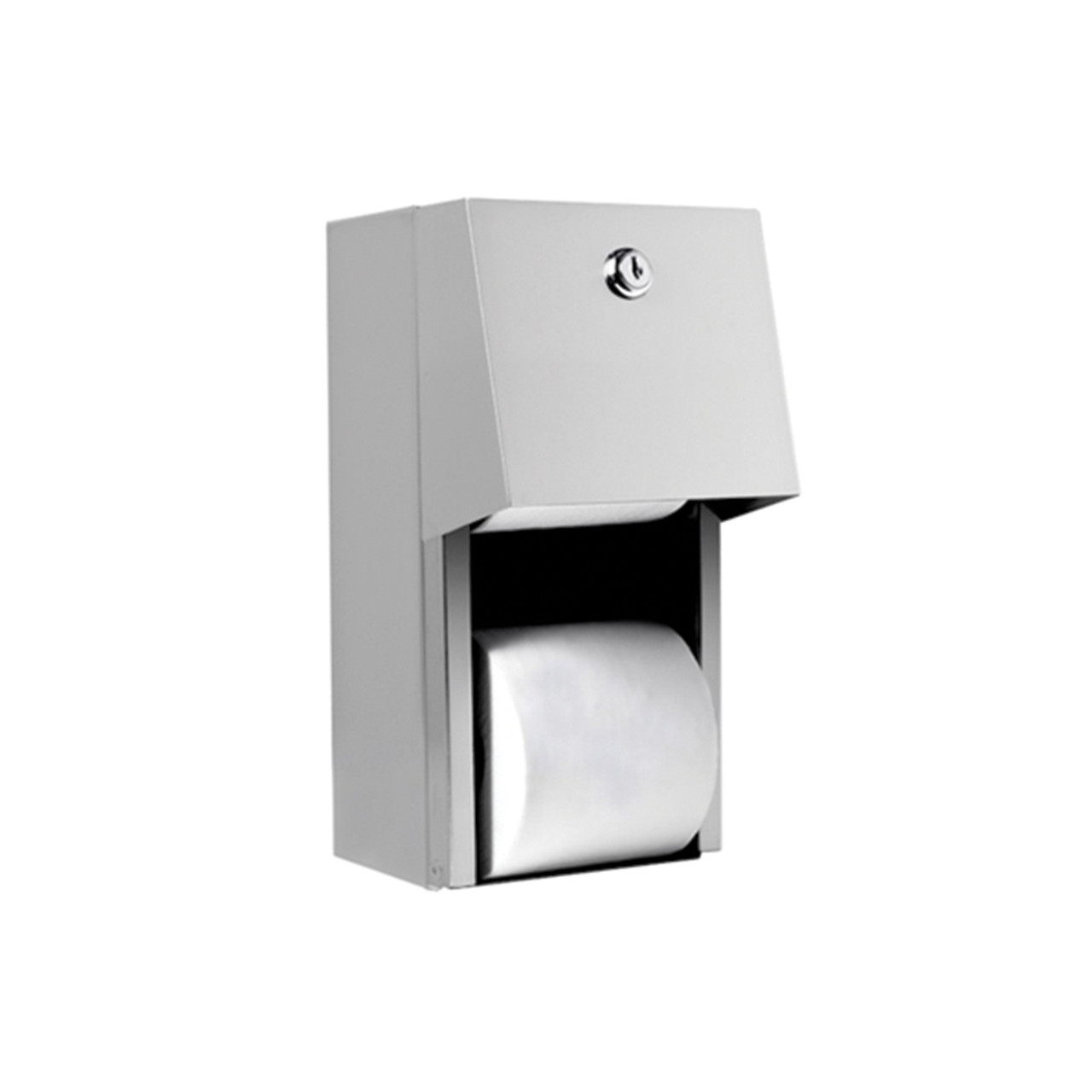Double Roll Toilet Tissue Dispenser - Stainless Steel