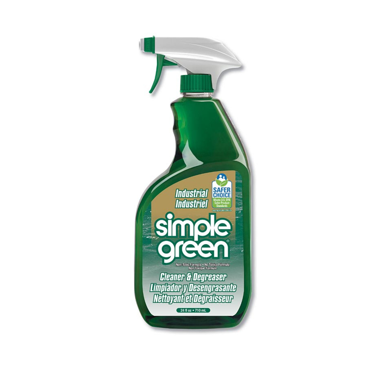 Simple Green Industrial Cleaner and Degreaser, Concentrated, 24 oz Bottle, 12/Carton