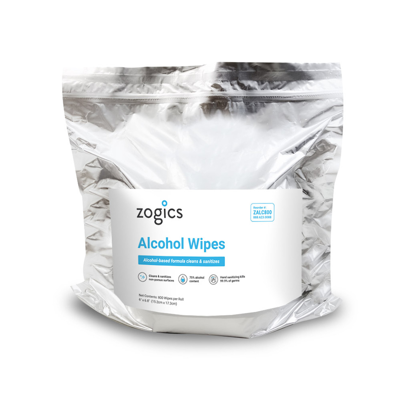 Zogics 75% Alcohol Gym Wipes