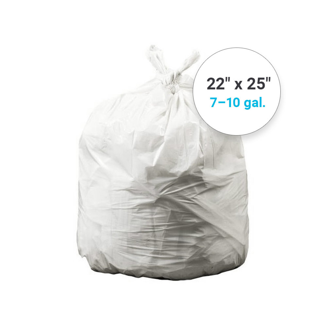 2 PACK | K.S10-Gallon Wastebasket Liner, Clear, 500-count