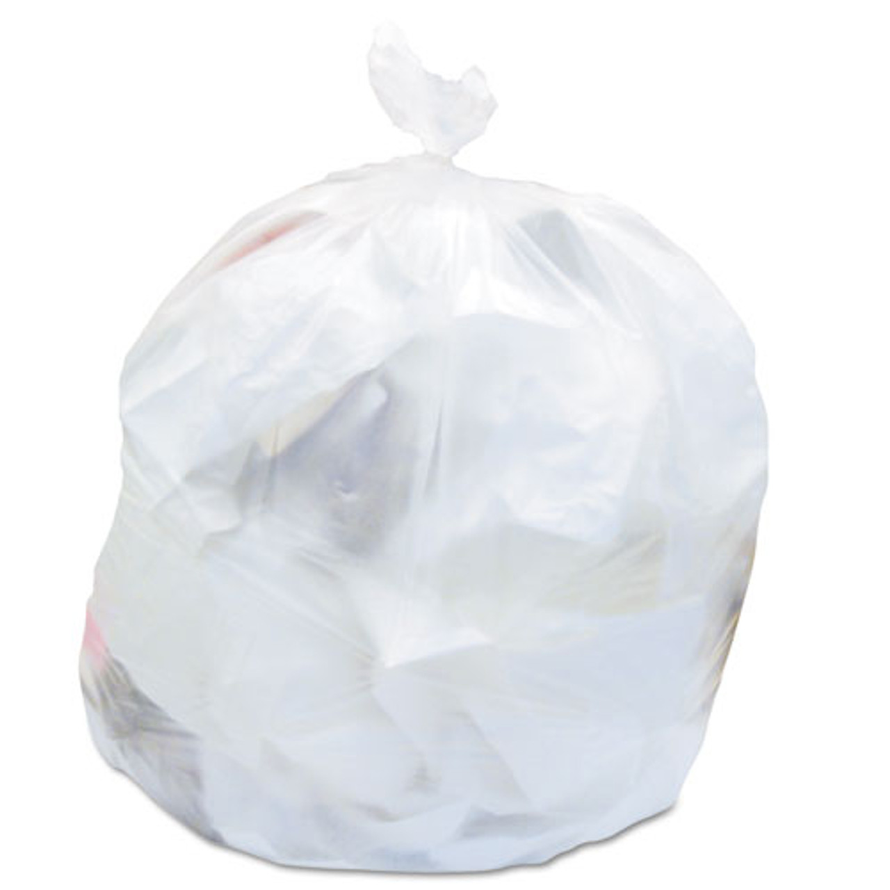 33 Gallon Natural High Density Trash Bags - 16 Micron