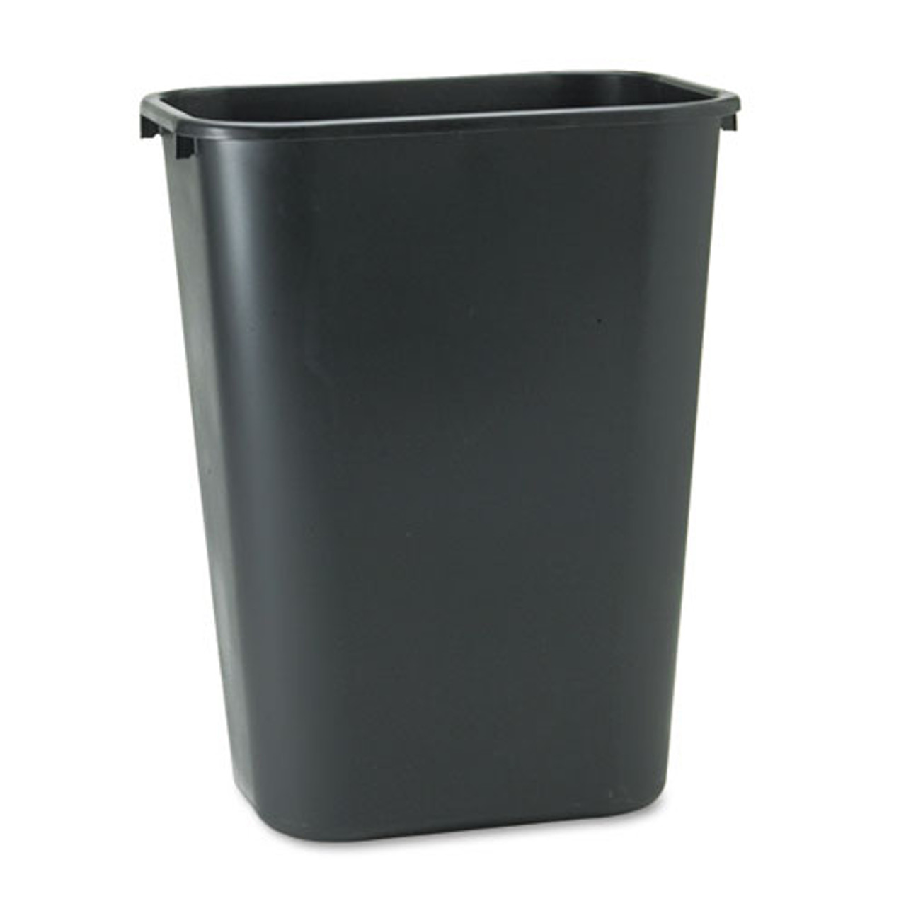 Rubbermaid Standard Series 13 qt Rectangular Wastebasket, Black