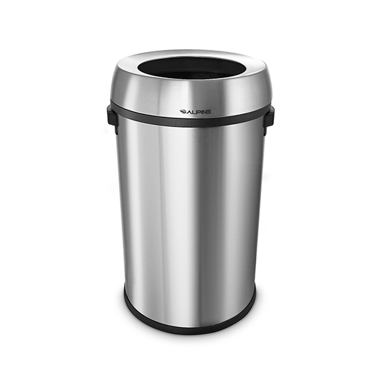 Open Top Stainless Steel 17 Gallon Trash Can