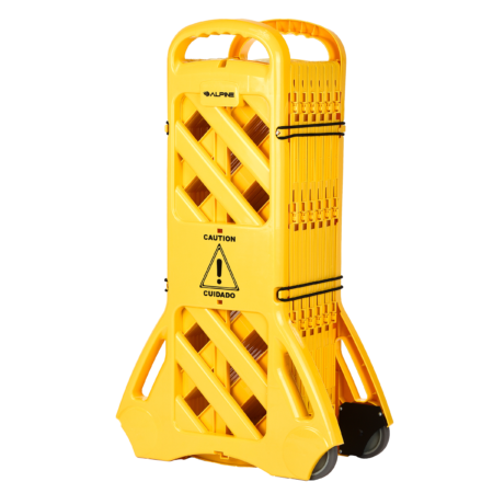 13 Foot Expandable Mobile Safety Barricade Fence System | Zogics