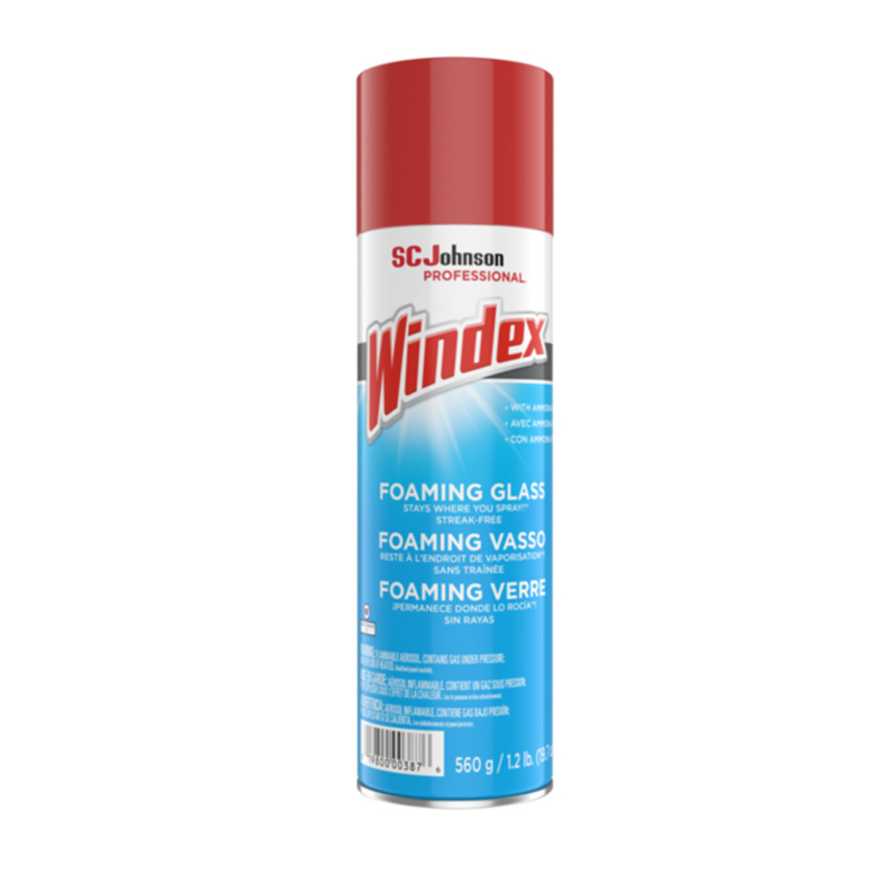 Windex Foaming Glass Cleaner Fresh 20 oz Aerosol Spray