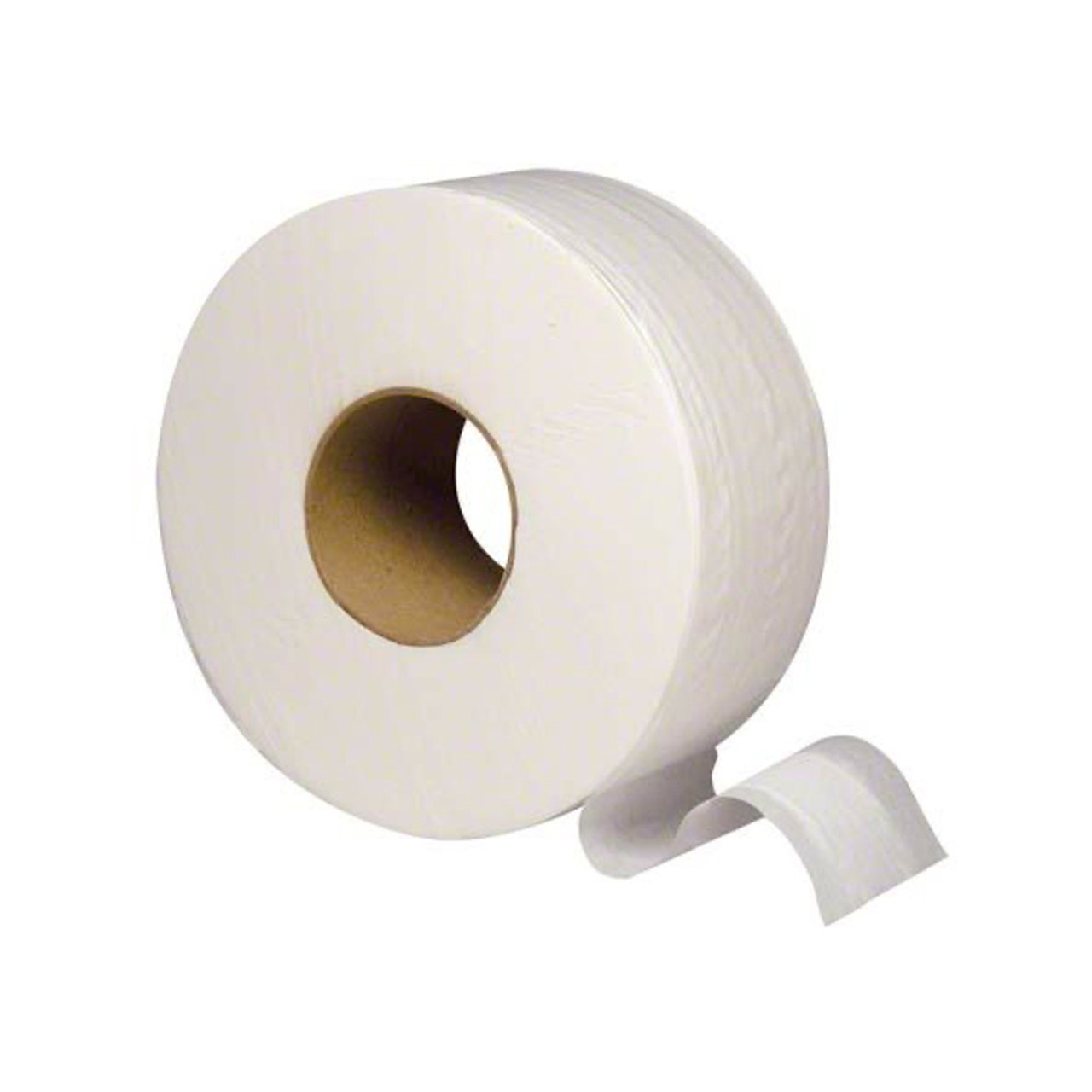 Gen Jumbo JRT Toilet Paper, 2-Ply, White, 9 in Diameter, 12 Rolls/Carton