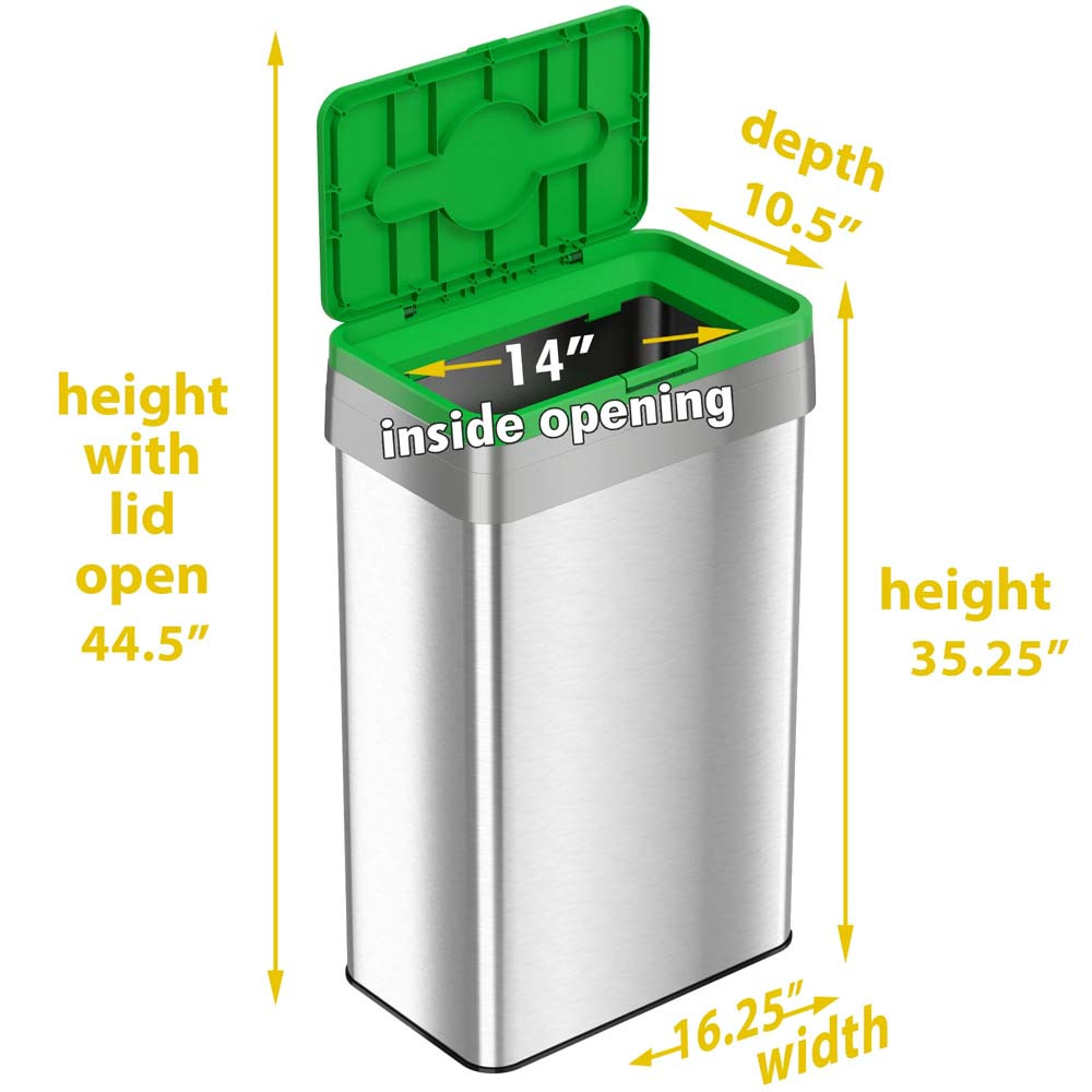 Upgrade your Waste Management: 21-Gal Rectangular Compost Recycle Bins