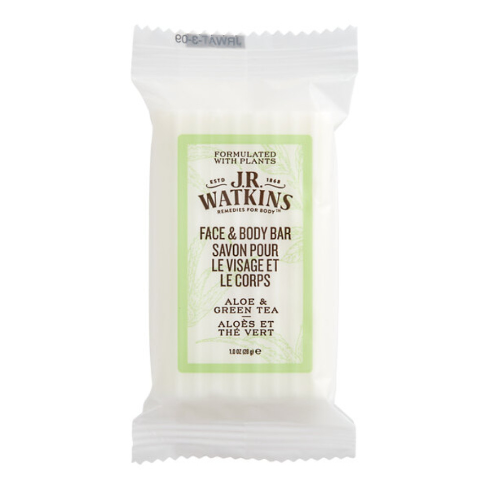 Eco-Friendly JR Watkins Aloe & Green Tea Bar Soap - 288/Case