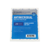 Antibacterial Elevator Button Tape | Silver Defender Round