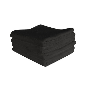 16x28 Bleach Proof Salon Hand Towel, Black, 300A Series, 3lb (300A-ST-Black)