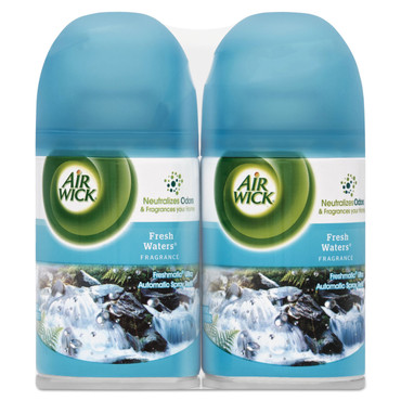 Air Wick Freshmatic Ultra Commercial Automatic Air Freshener Refill, Fresh Waters, Aerosol, 6.17 oz, 82093 (6/case) 