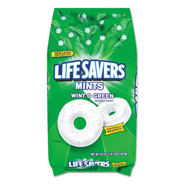 Lifesavers Hard Candy, Wint-O-Green, 50oz Bag (LFS21524)