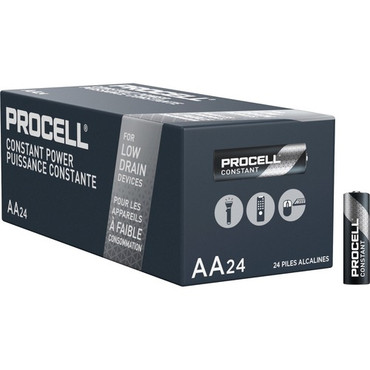 Duracell Procell Alkaline Batteries, AA, 24/Box