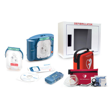 Philips HeartStart OnSite AED Defibrillator Bundle + Philips First Response Kit (M5066A-PCHAT-Bundle)