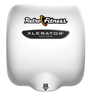 XLERATOR Hand Dryer, Retro Fitness on White (XL-SI-W-Retro)