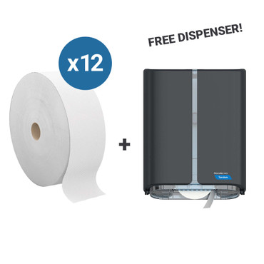 Jumbo Toilet Paper Dispenser Starter Kit