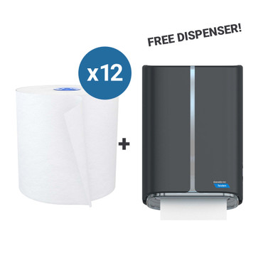 Mechanical No Touch Roll Towel Dispenser Starter Kit 