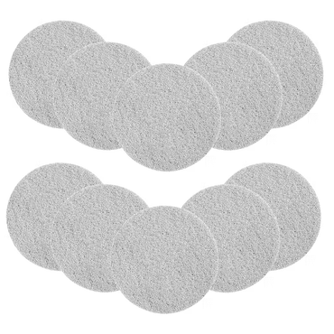 10/case MotorScrubber white floor buffing pads produce polished shine on hard floors