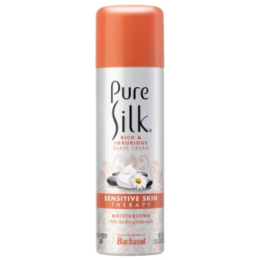 Pure Silk Sensitive Skin shave cream 7.25 oz aerosol can