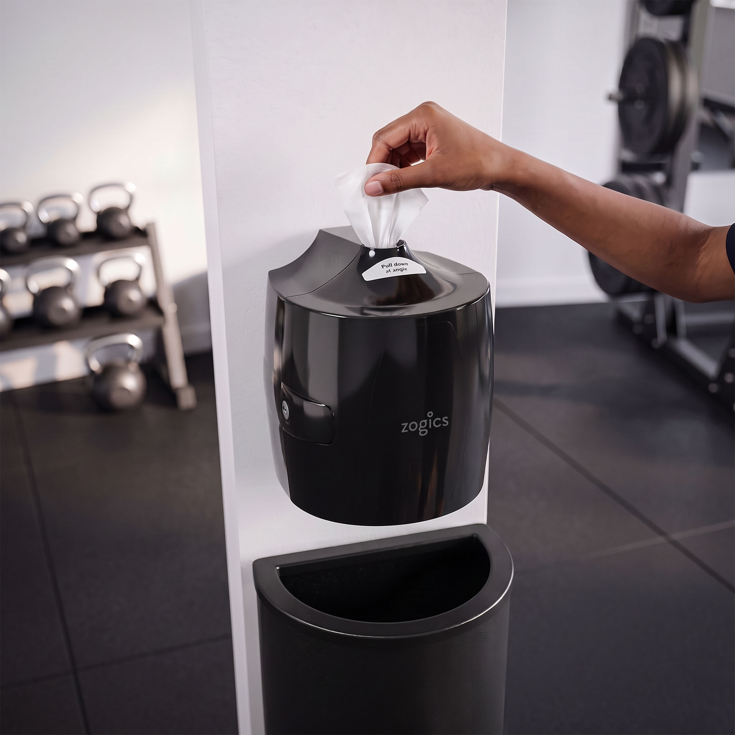 ソッピー Zogics Wall Mounted Wipes Dispenser | Upward Wipe Dispenser