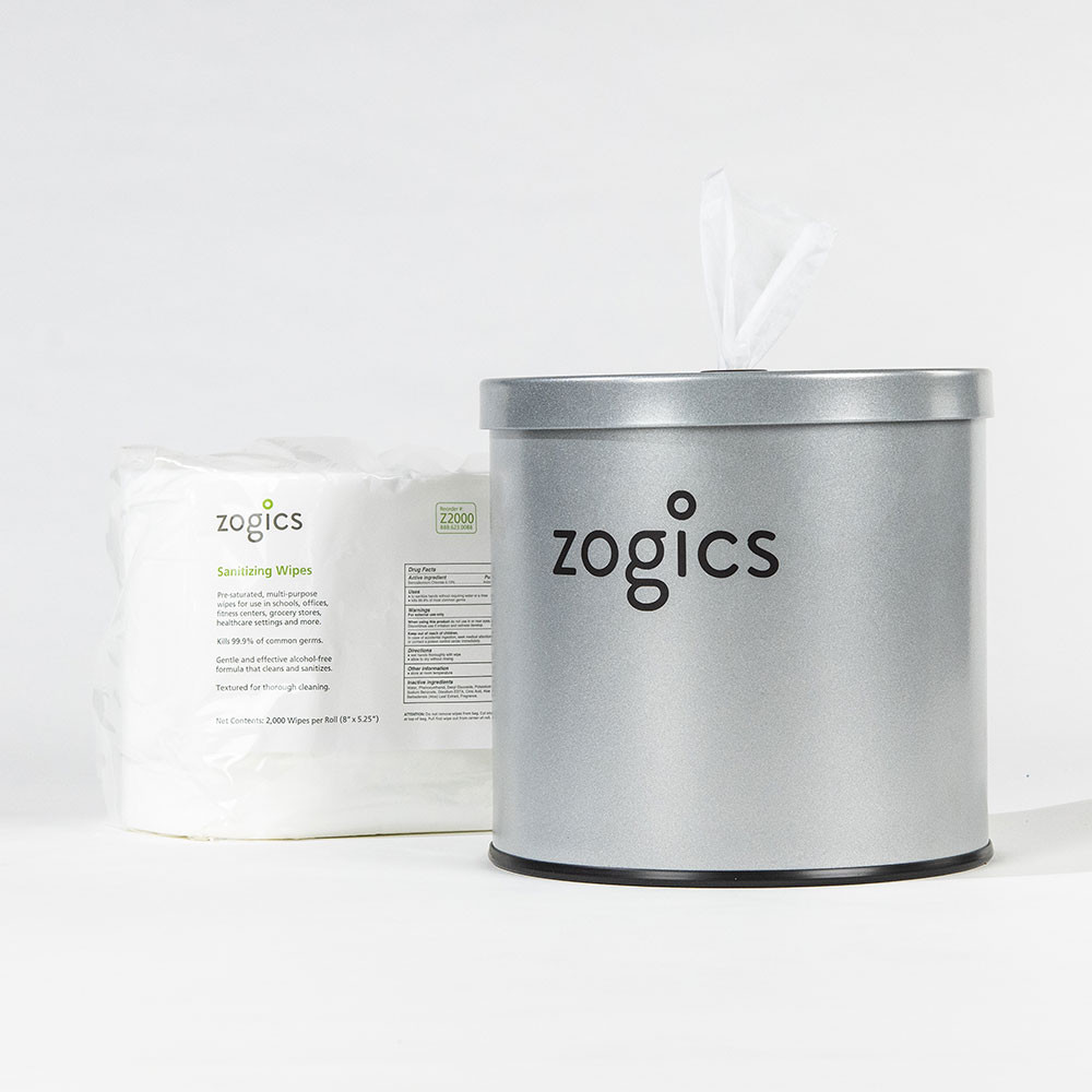 Sanitizing Wipes with Tabletop Wipes Dispenser