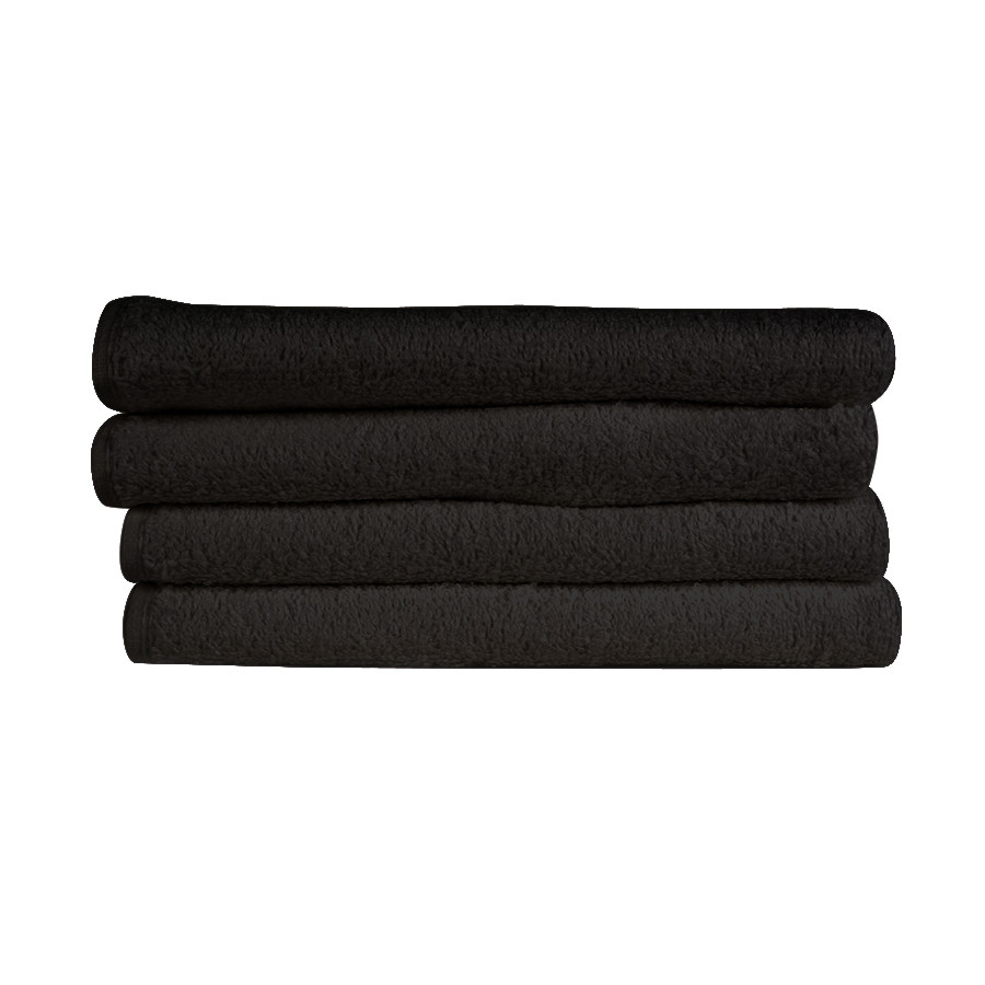 16x28 Bleach Proof Salon Hand Towel, Black, 300A Series, 3lb (300A-ST-Black)