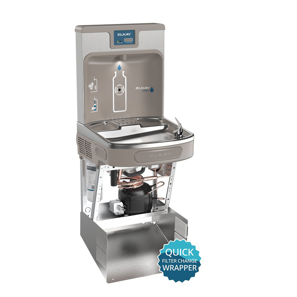 ELKAY Drinking Fountain with Bottle Filler | ELK LZS8WSSP