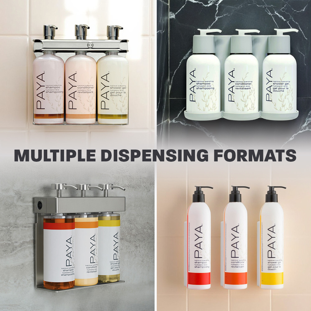 Paya Organics Shampoo in various packaging formats – versatile organic hair solutions