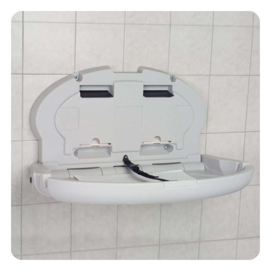 Koala Kare Oval Plastic Baby Changing Station, KB208 - Installation View