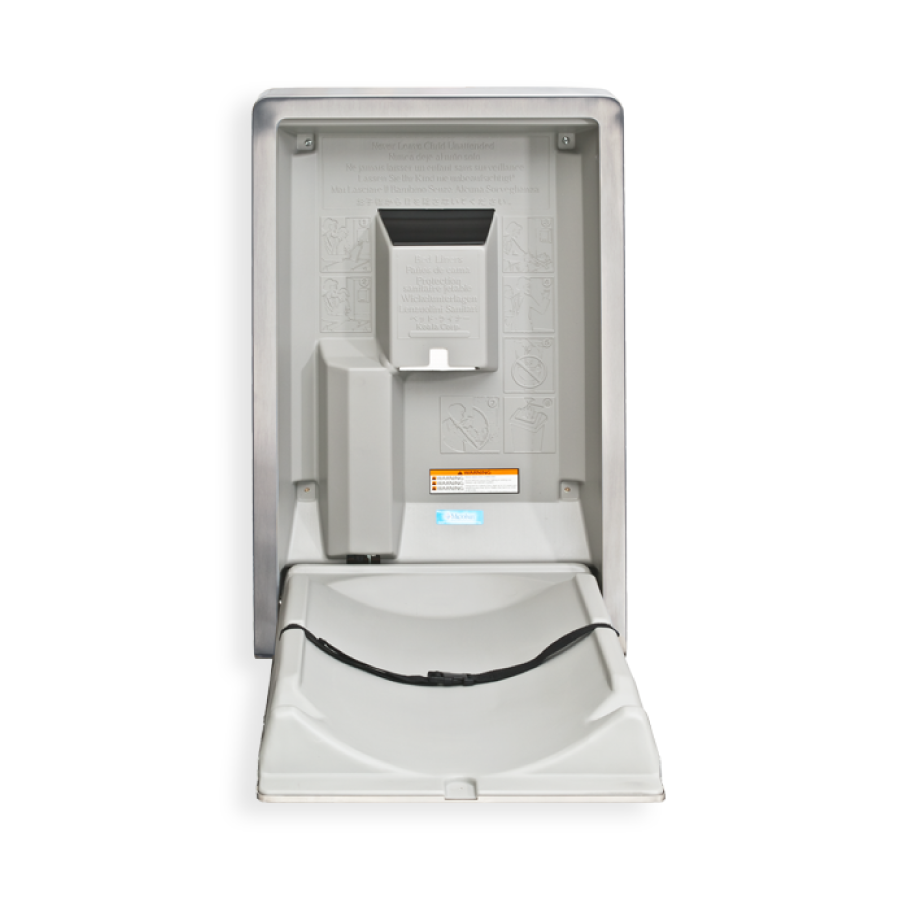 Koala Kare Vertical Stainless Steel Baby Changing Station, KB111-SS