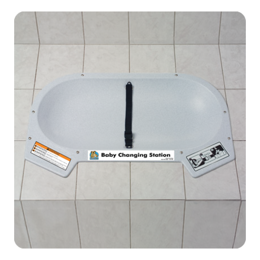 Koala Kare Countertop Plastic Baby Changing Station, KB112 - Recessed, Installation View