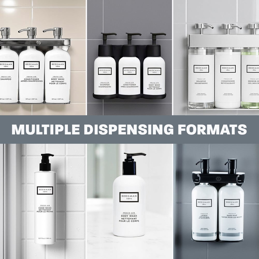 Beekman Fresh Air Shampoo in multiple formats – versatile shampoo options for all needs