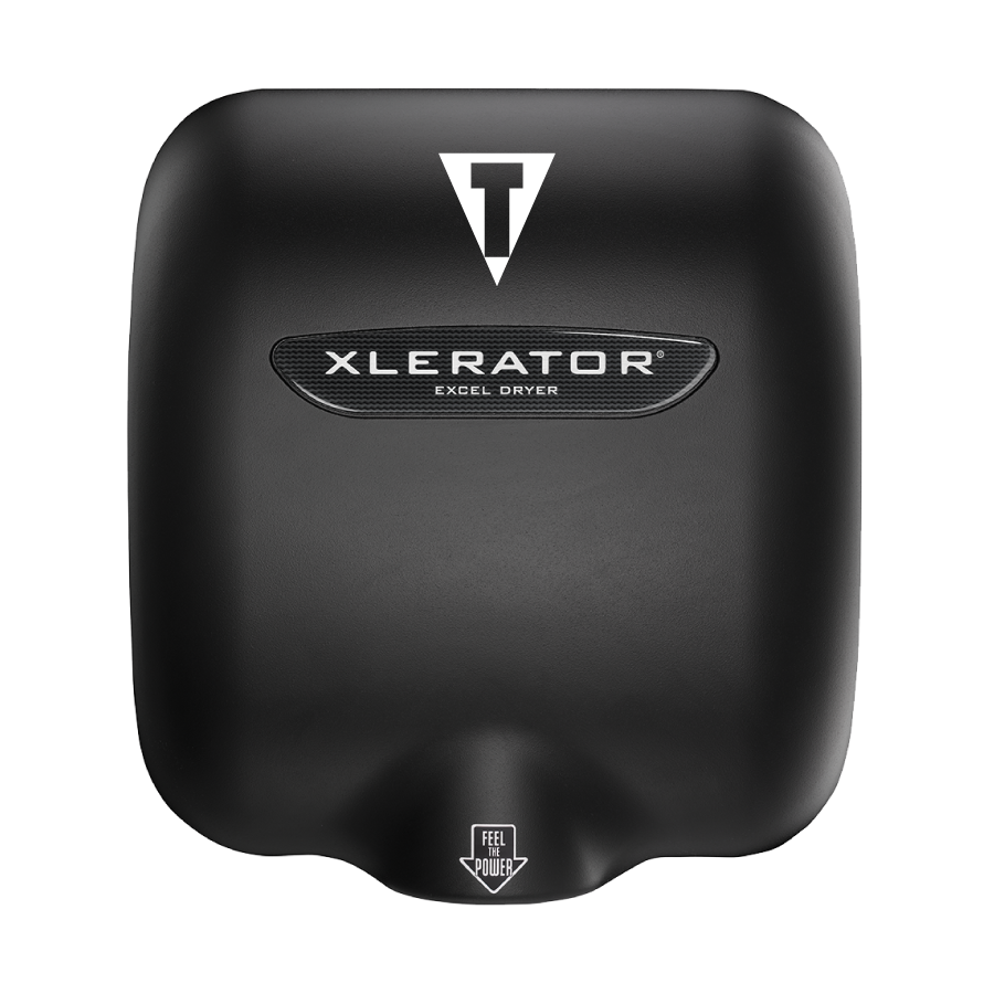 XLERATOR Hand Dryer, Title Boxing Custom Cover, Black (XL-SI-B-TB)