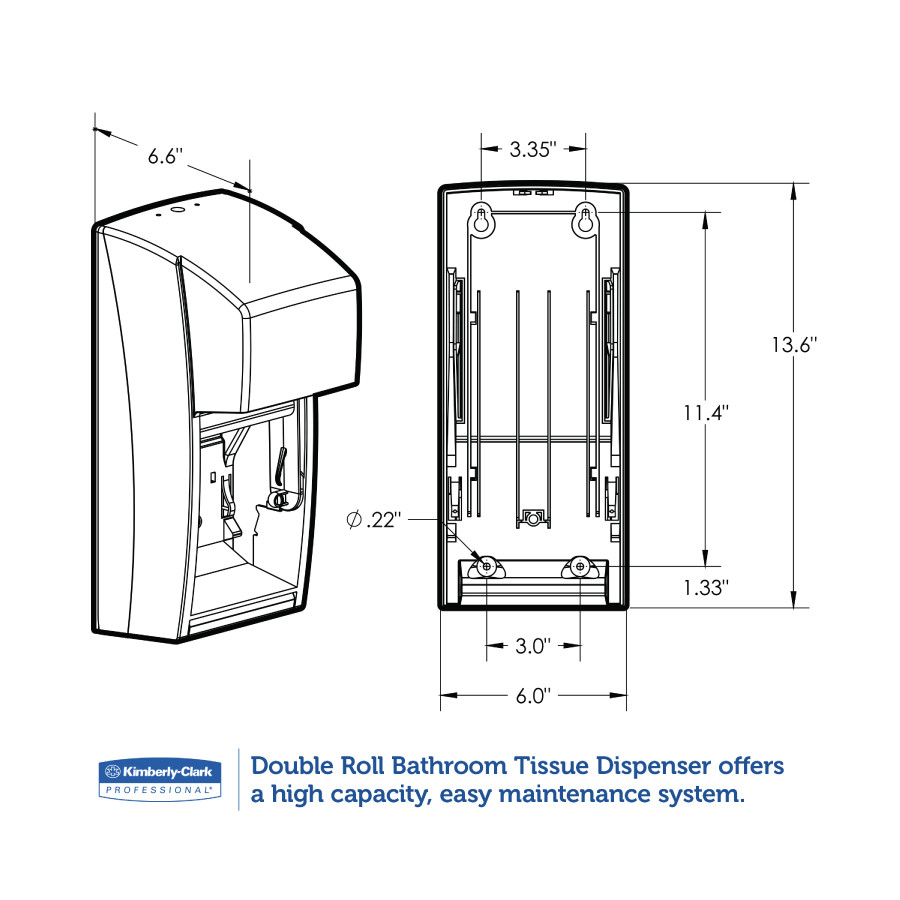 Double Roll Toilet Paper Holder
