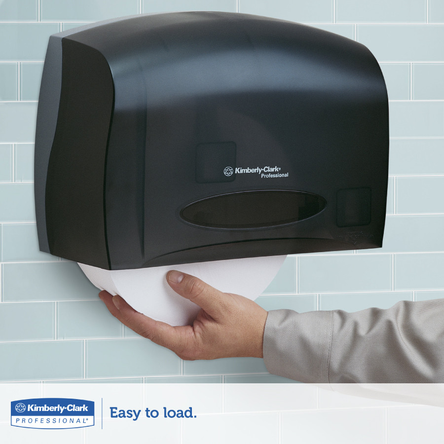 Kimberly-Clark Professional Coreless JRT Bath Tissue Dispenser, Smoke, 09602