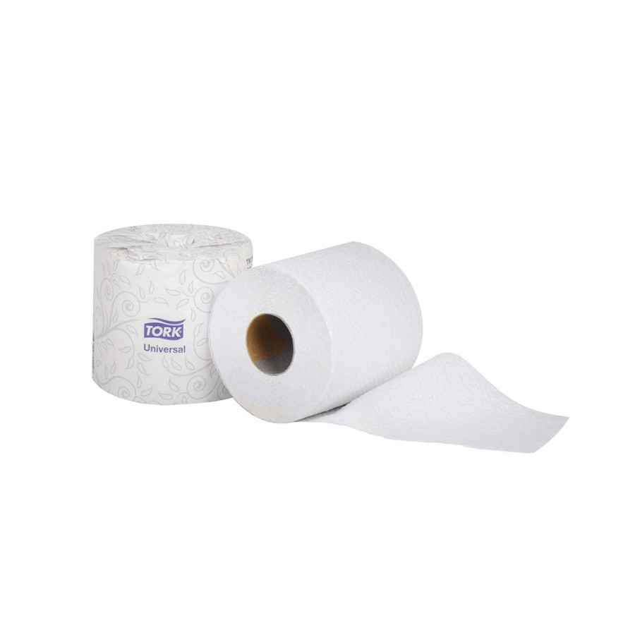 Tork Universal Bath Tissue Roll, 2-Ply (500 sheets/roll) (96 rolls/case) (Tork TM1616S)