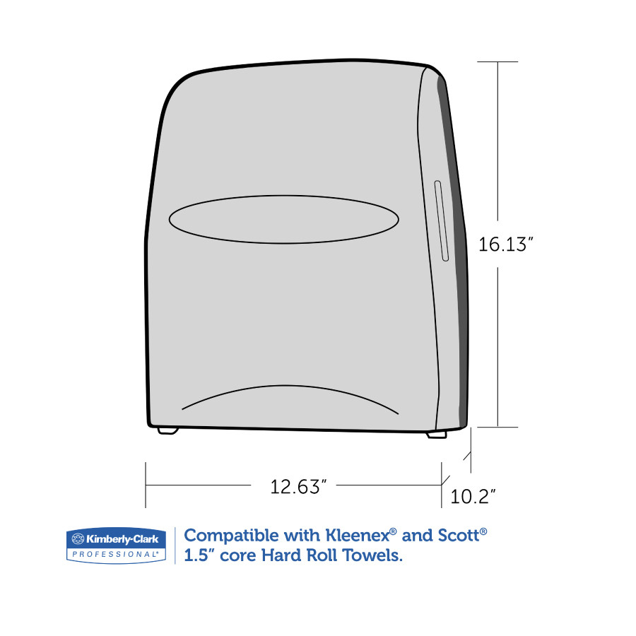 Kimberly-Clark SANITOUCH Hard Roll Towel Dispenser, 09996 (KCC 09996)